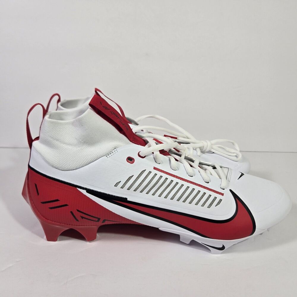 NEW Nike Vapor Edge Pro 360 2 TB White Red Football Cleats FQ4044-105 Mens 13
